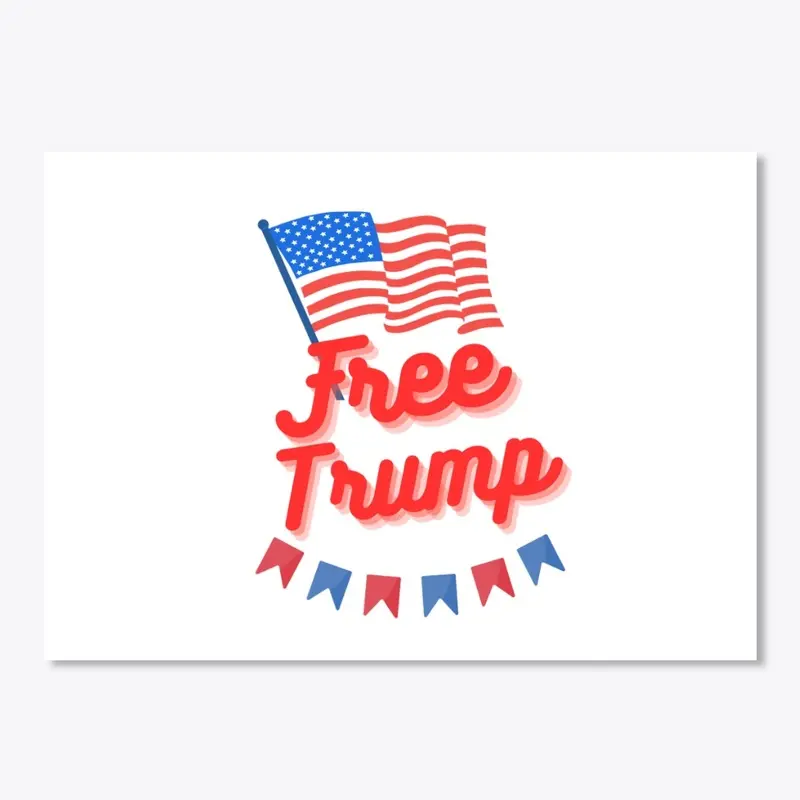 Free Trump Flag